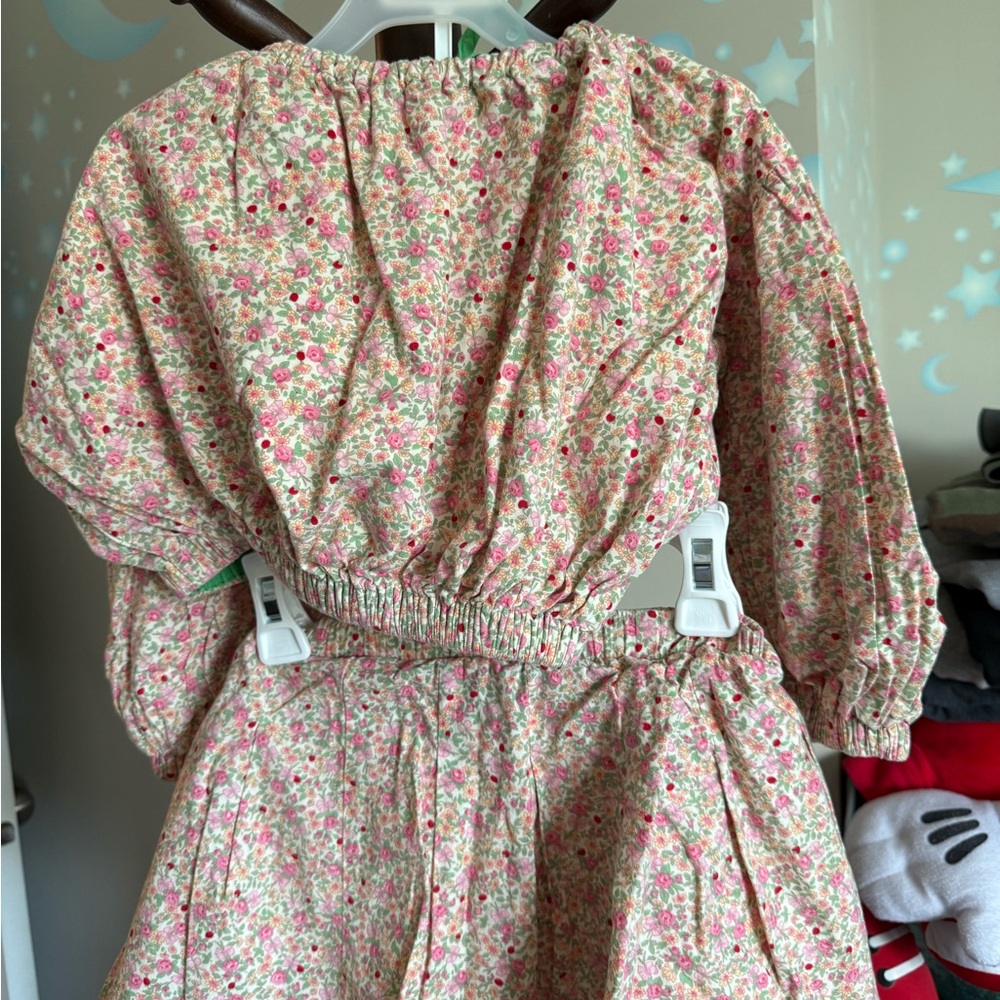 Floral Long Sleeve Dress 2 pieces